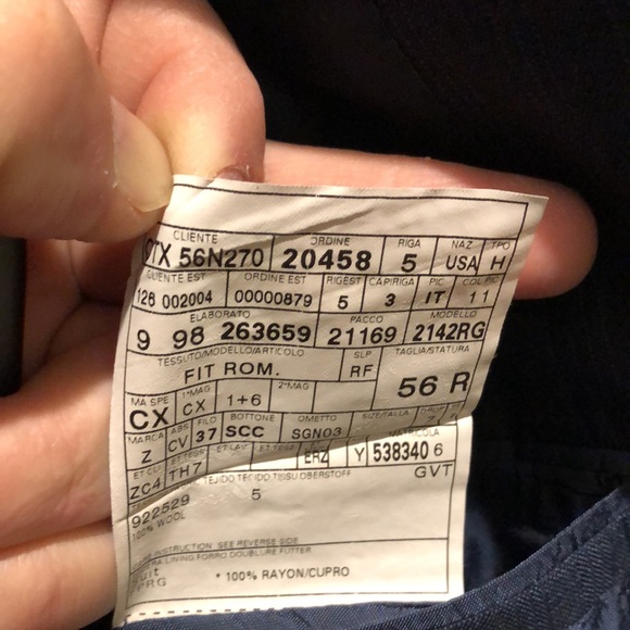 Mens Neiman Marcus Ermenegildo Zegna suit jacket - Picture 5 of 5